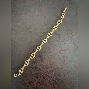 Christian Dior Gold Link Bracelet